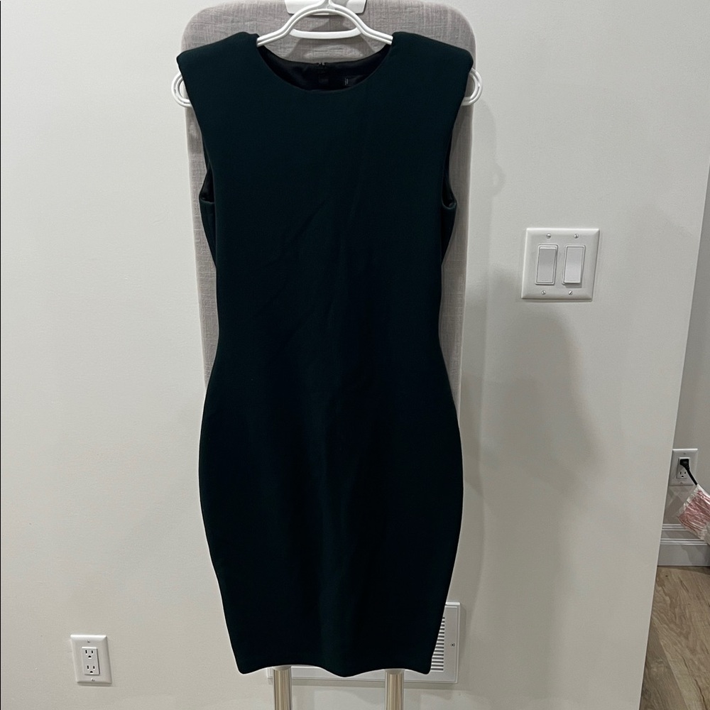 Zara Elegant Dark Green Mini Dress